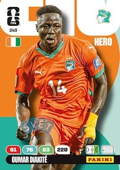 Oumar Diakite Ivory Coast Panini FIFA World Cup 2026 Adrenalyn XL #249